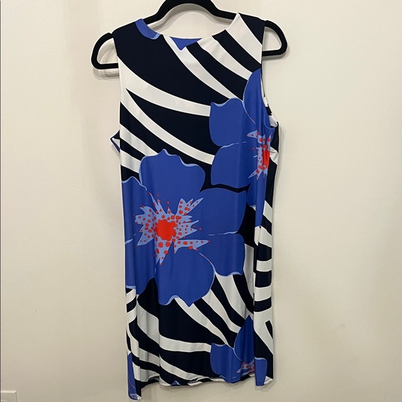 Jude Connally Black and White Mini Dress with Blue Floral - Picture 3 of 5